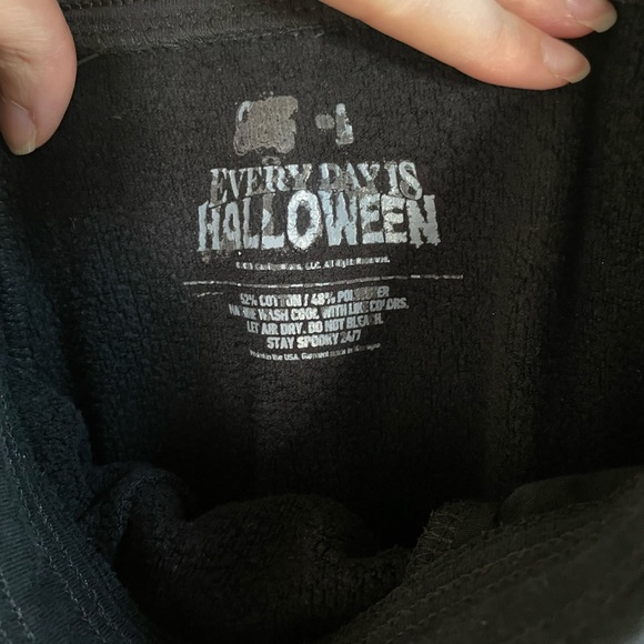 Cavity Colors “Everyday is Halloween” Black Jogger Sweatpants Pumpkins - Picture 2 of 10